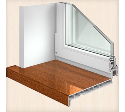 Панель откоса Crystallit Золотой Дуб Глянец 350*3000 мм.