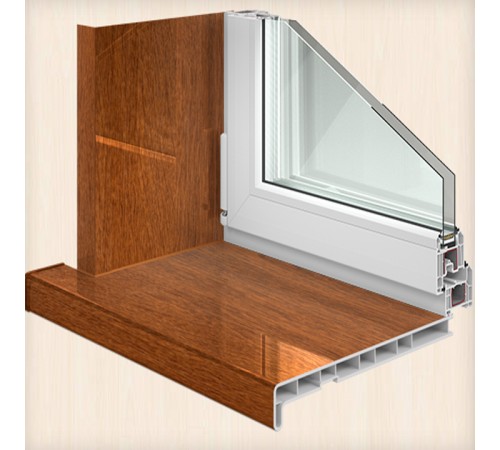 Панель откоса Crystallit Золотой Дуб Глянец 350*3000 мм.