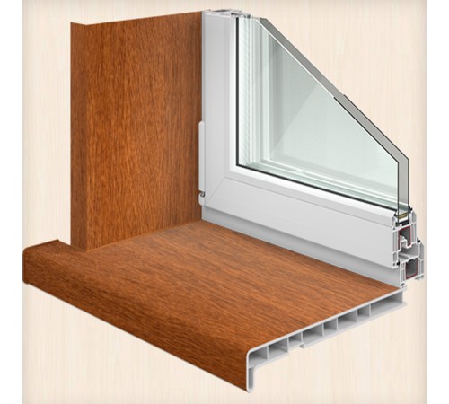 Панель откоса Crystallit Золотой Дуб Матовый 350*1500