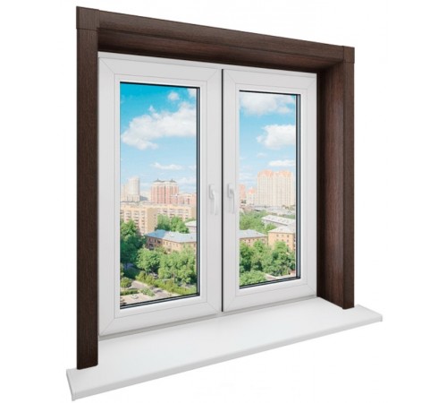 Панель откоса Qunell KNL 200мм, темный дуб (Renolit 2052-089)