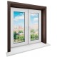 Панель откоса Qunell KNL 200мм, темный дуб (Renolit 2052-089)