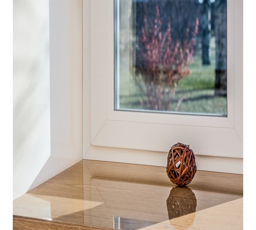 Подоконник Crystallit 100*1000 мм, дуб натуральный глянцевый.