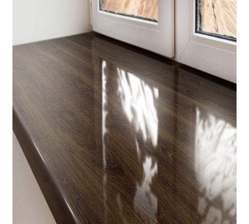 Подоконник Crystallit 100*1250 мм, орех глянцевый.