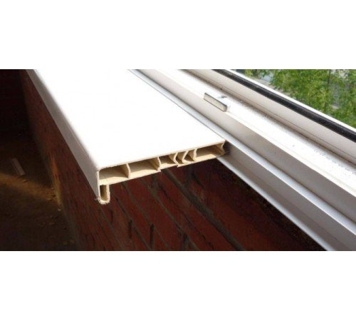 Стартовый профиль для подоконника кашированный