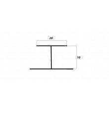 Соединительный Н-й профиль 10 мм крашенный