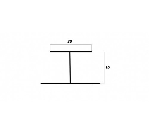 Соединительный Н-й профиль 10 мм крашенный