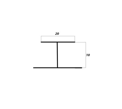 Соединительный Н-й профиль 10 мм крашенный