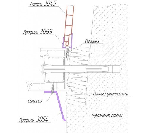 Стартовый профиль для подоконника кашированный