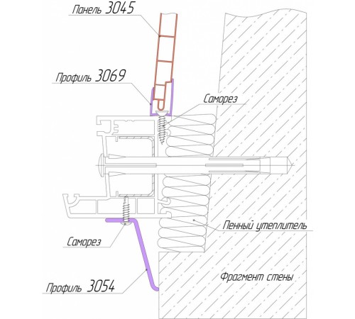 Стартовый профиль для подоконника