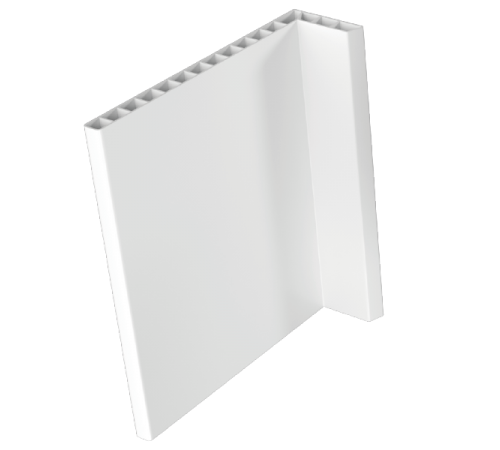 1500x120x35x8мм. 90° Уголок ПВХ
