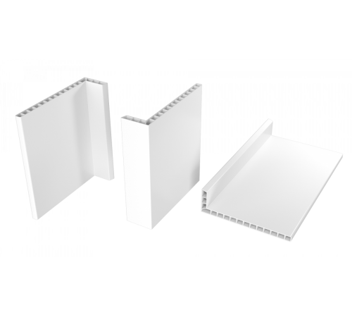 1500x120x35x8мм. 90° Уголок ПВХ