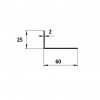 Уголок ПВХ 60*25*2 90° - лучший выбор для вашего проекта!