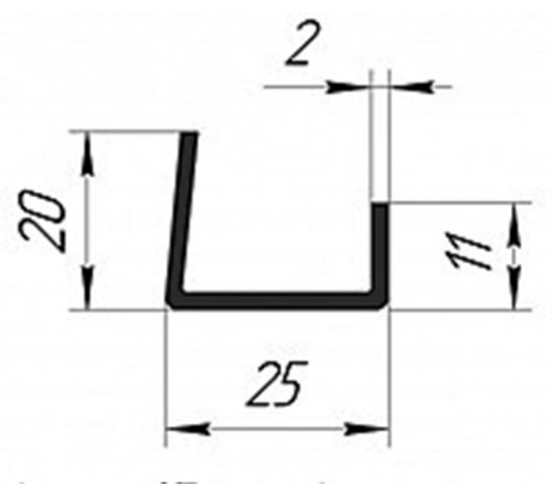 Стартовый профиль для подоконника