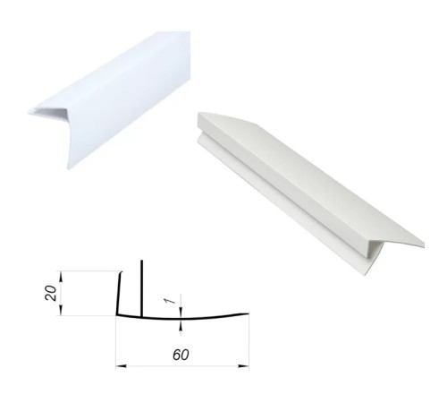 Комплект откосов 2000x2050 до 500 мм. Сэндвич-панель, наличник F-профиль
