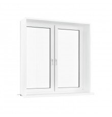 Комплект откосов 1000x1200 до 500 мм. Панель ПВХ, наличник F-профиль