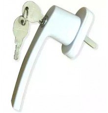 Алюминиевая ручка для ПВХ окон с замком