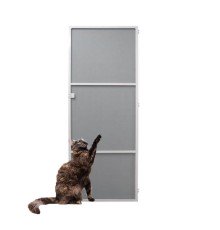 Москитная сетка дверная белая  АНТИКОШКА. Полотно PET SCREEN. 