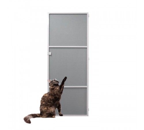 Москитная сетка дверная белая  АНТИКОШКА. Полотно PET SCREEN.