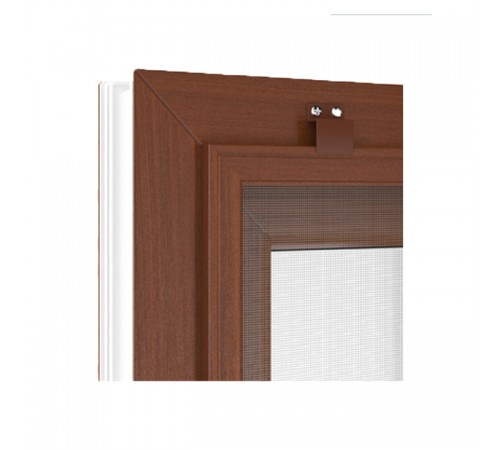 Москитная сетка дверная под дерево "СТАНДАРТ". Полотно "Fiberglass". Усиленная S42.