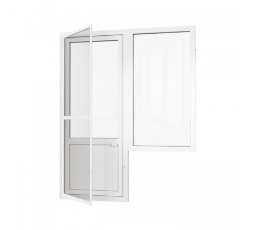 Москитная сетка дверная белая Антипыльца. Полотно Poll Tex. Усиленная.