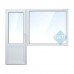 "Элегантное окно для балкона: пластиковый блок размером 2000х2050 мм"