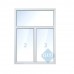 Пластиковое окно с фрамугой 1300х1700: стиль, качество, надежность!