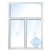 Пластиковое окно с фрамугой 1300х1700: стиль, качество, надежность!