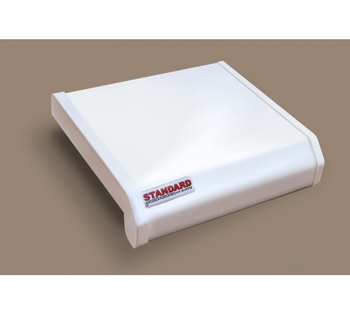 Подоконник Danke Стандарт 500 мм.  Белый матовый(2 кап.) — Danke Standard, 500 мм