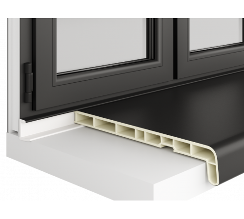 Профиль для подоконника Crystallit антрацит матовый