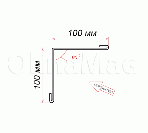  "Идеальный уголок для вашего интерьера: внутренний 100x100x90 гр. из стали" 