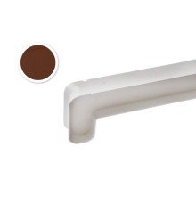 Соединительный профиль Витраж В-40, 90/135 градусов, 700 мм, золотой дуб.