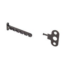 Ограничитель открывания, коричневый с металлическим  держателем.