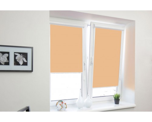 Рулонные шторы в оранжево-персиковом оттенке: стильное решение для вашего окна