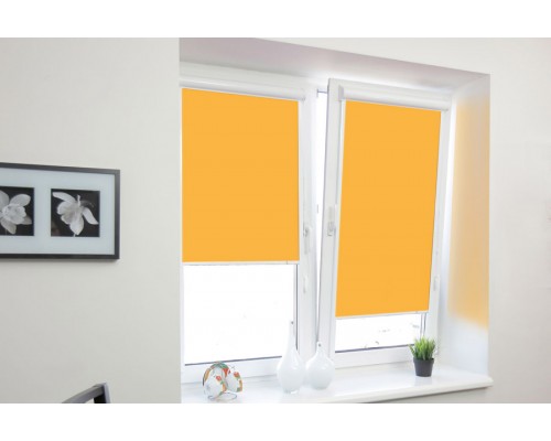Рулонные шторы: оранжевый апельсинный взгляд на ваше окно