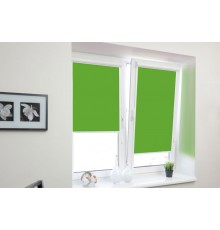 Рулонные шторы на пластиковое окно, цвет зеленый травяной
