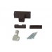 Детский замок (блокиратор) с цилиндром и ключом Elementis, коричневый. | oknamag.pro