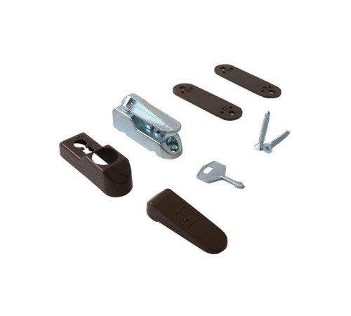 Блокиратор поворота Penkid флажковый с  ключом темно коричневый (детский замок).