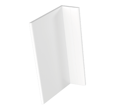 50x18x2мм. (105 град.) Уголок ПВХ кашированный