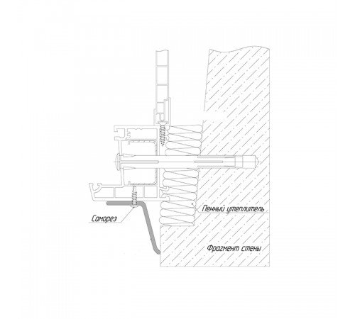 2500*50*18*2мм. 105° Уголок ПВХ
