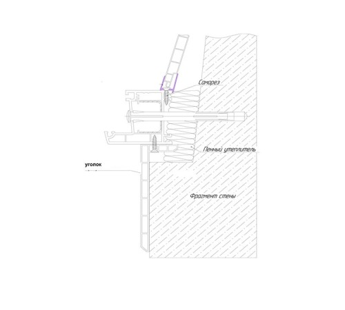 3750*100*25*8мм. 90° Уголок ПВХ