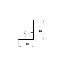 4250*50*35*2мм. 90° Уголок ПВХ