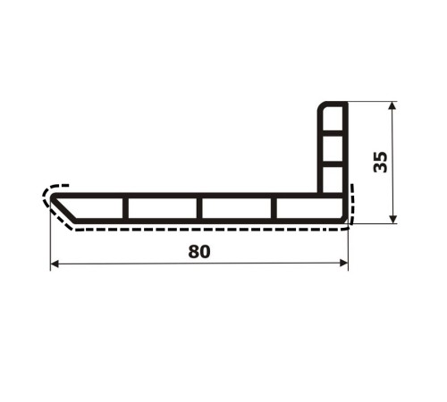 "Эксклюзивная кашированная полка 80х35 снаружи для идеальной отделки"