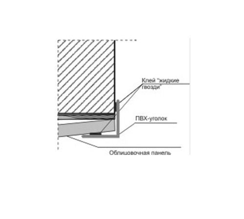 2000*50*35*2мм. 90° Уголок ПВХ