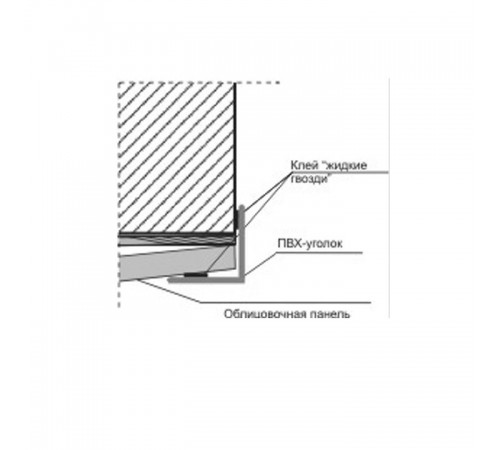 4500*60*25*2 мм 90° Уголок ПВХ