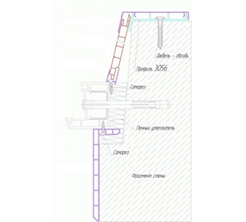 3500*150*35*8мм.90° Уголок ПВХ