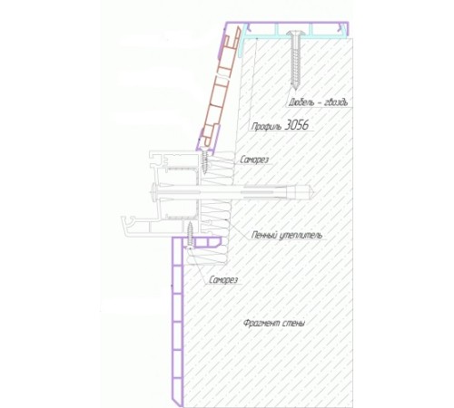 4000*150*35*8мм.90° Уголок ПВХ